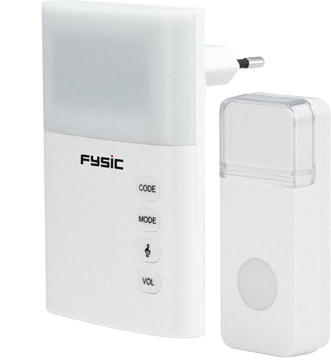 Fysic FD-110 Draadloze Deurbel met Flits Wit.png